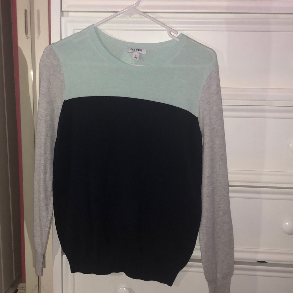 Blue and gray Old Navy thin sweater